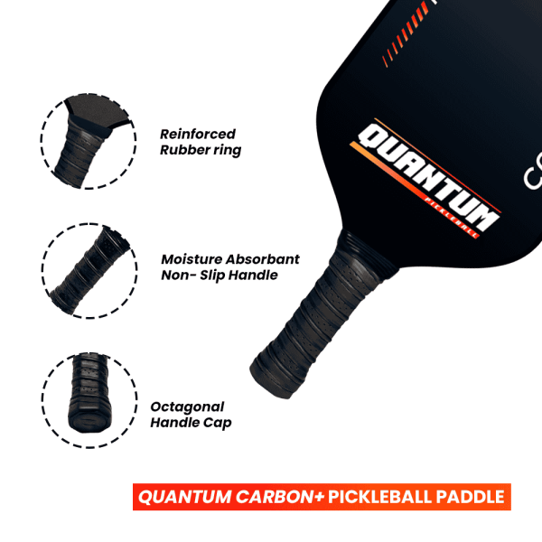 Quantum Carbon+ Pro Pickleball Paddle - Image 3